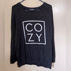 ZUTTER Black “COZY” Long Sleeve Top - Large